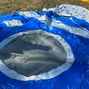 Inflatable Party Raft seats 6 included cup holders and trail behind cooler